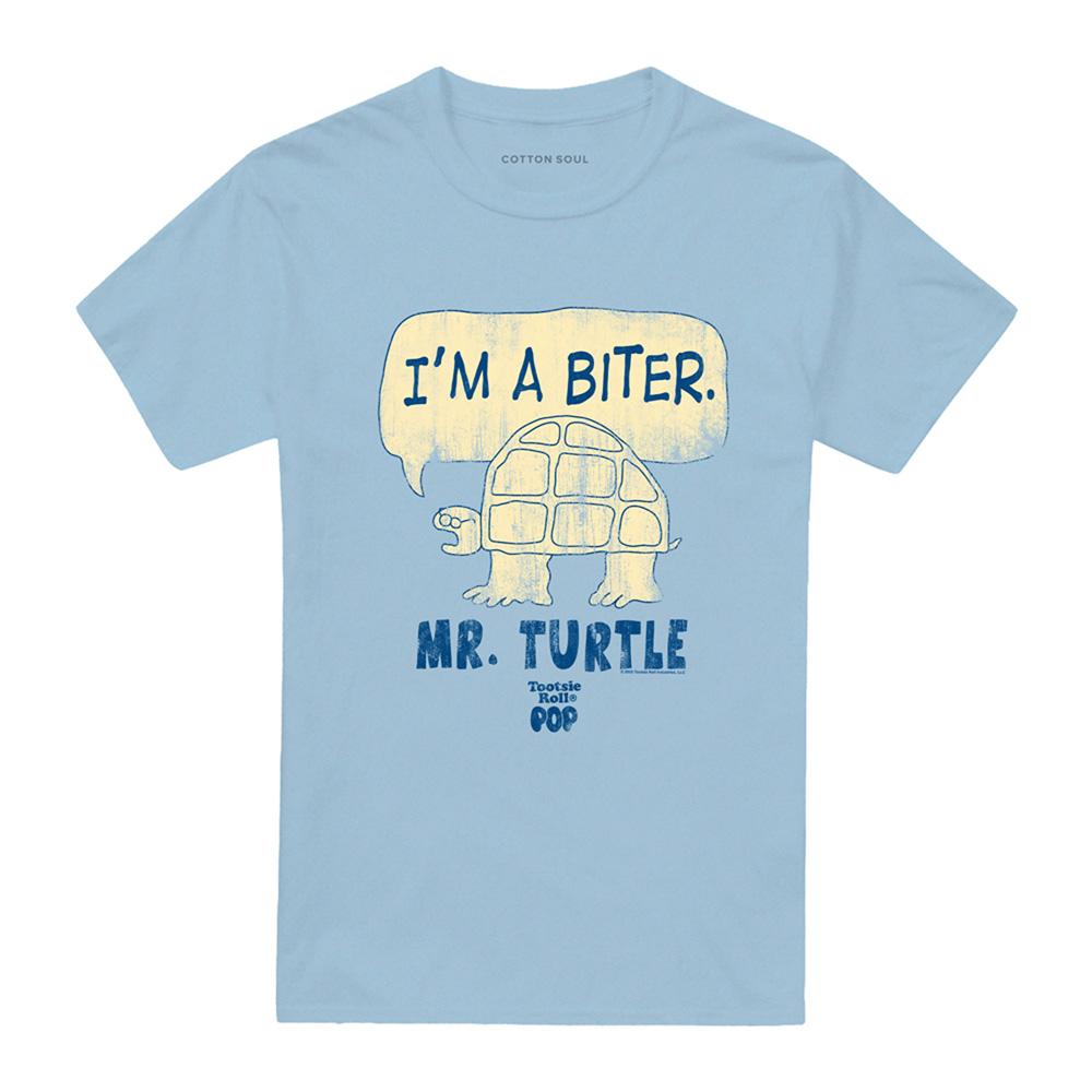 Light Blue - Front - Tootsie Roll Unisex Adult Im A Biter T-Shirt