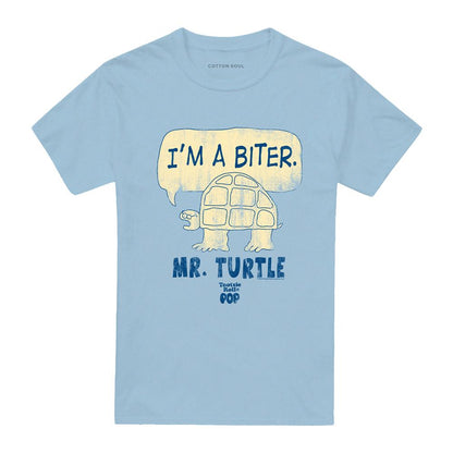 Light Blue - Front - Tootsie Roll Unisex Adult Im A Biter T-Shirt