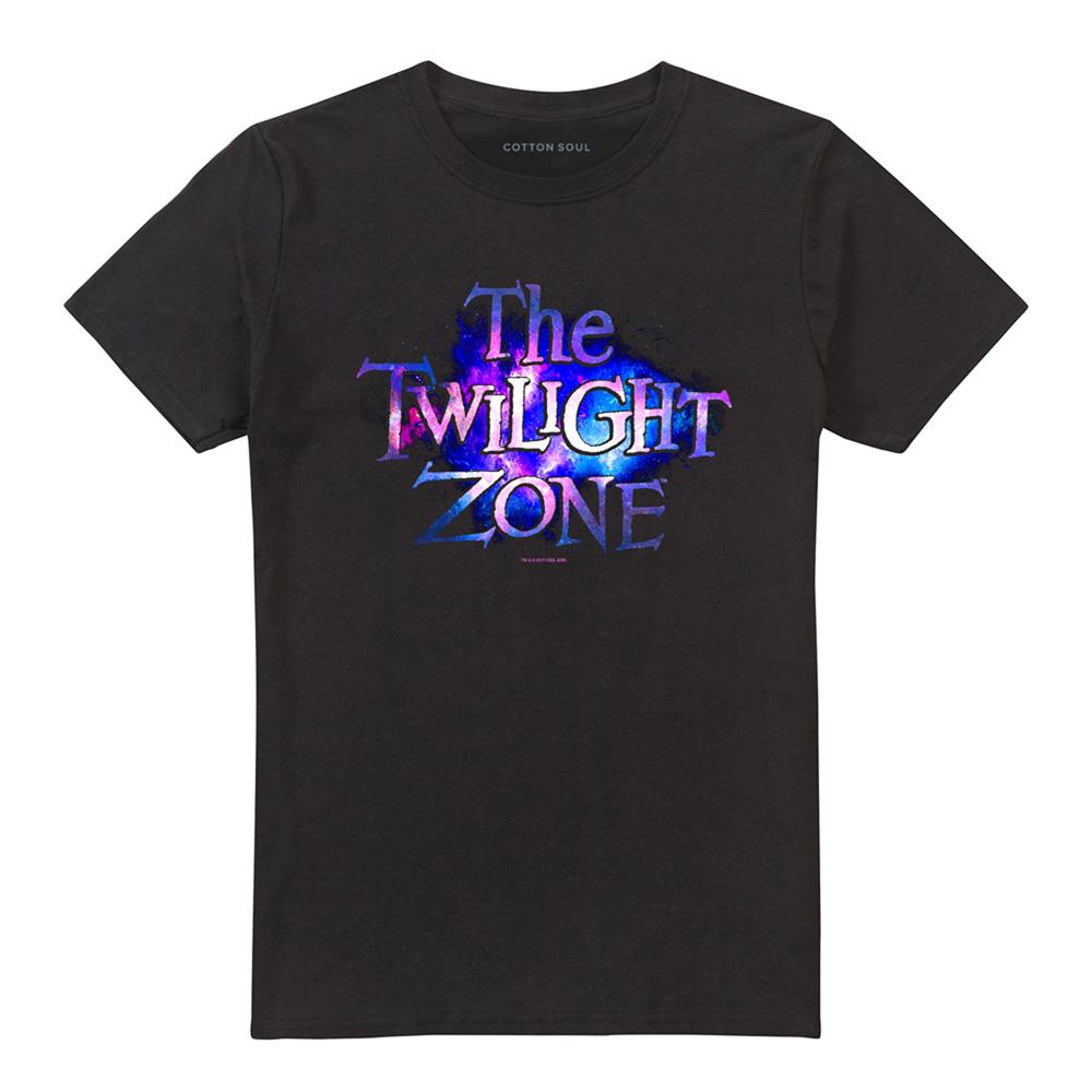 Black - Front - The Twilight Zone Unisex Adult Twilight Galaxy T-Shirt