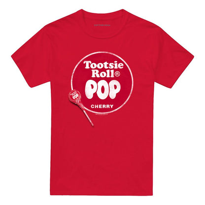 Red - Front - Tootsie Roll Unisex Adult Pop Logo T-Shirt