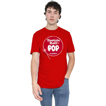 Red - Lifestyle - Tootsie Roll Unisex Adult Pop Logo T-Shirt