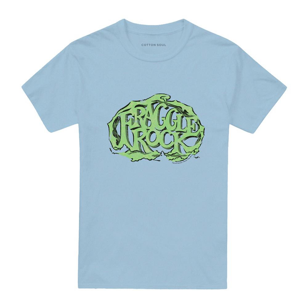 Light Blue - Front - Fraggle Rock Unisex Adult Vace Logo T-Shirt