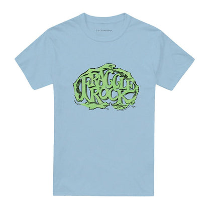 Light Blue - Front - Fraggle Rock Unisex Adult Vace Logo T-Shirt