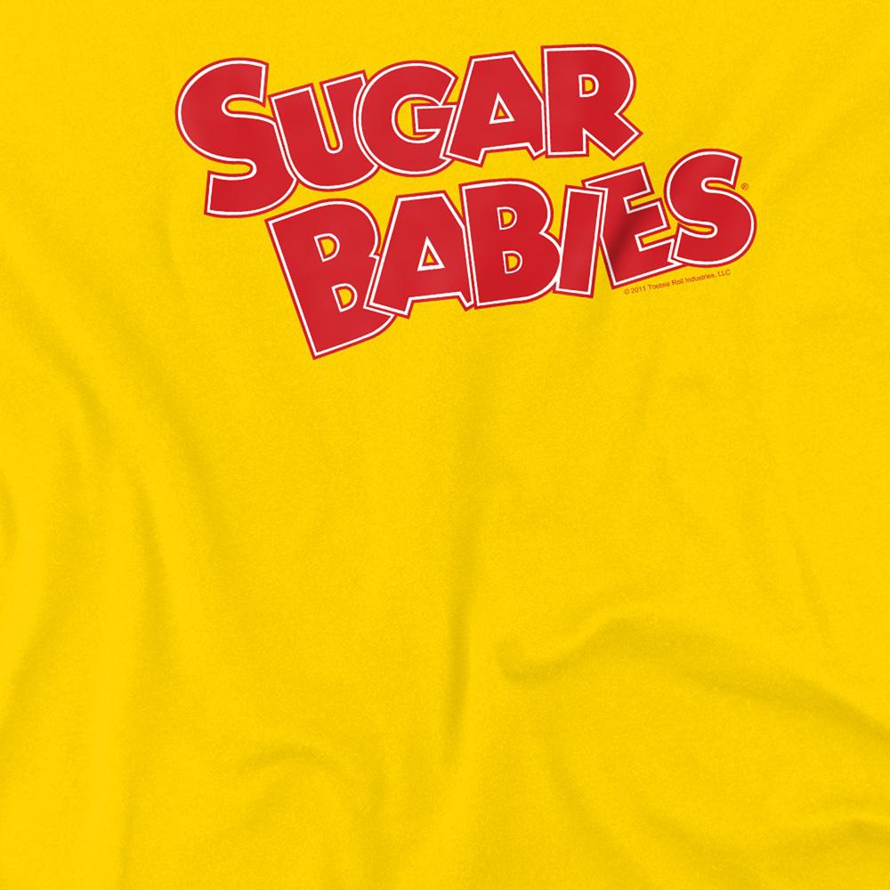 Yellow - Side - Tootsie Roll Unisex Adult Sugar Babies T-Shirt