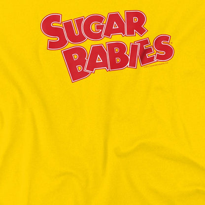 Yellow - Side - Tootsie Roll Unisex Adult Sugar Babies T-Shirt