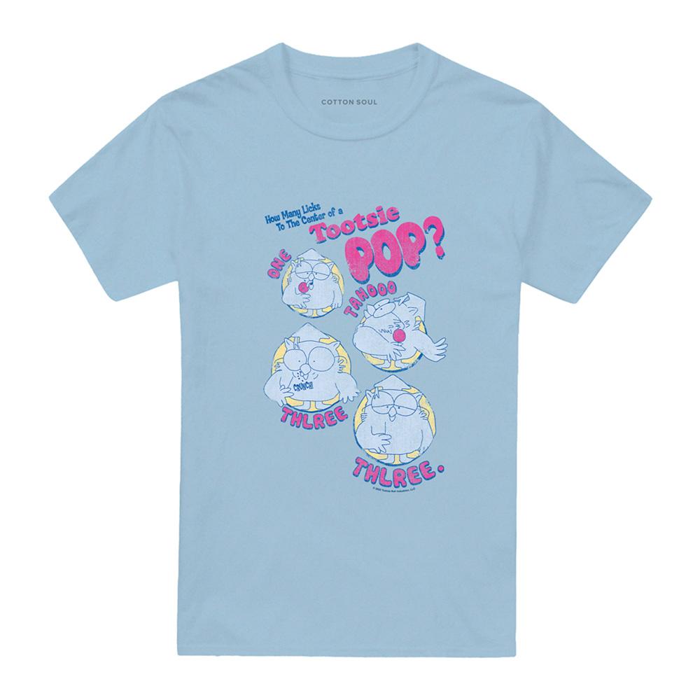 Light Blue - Front - Tootsie Roll Unisex Adult Three T-Shirt