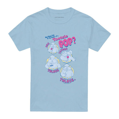 Light Blue - Front - Tootsie Roll Unisex Adult Three T-Shirt