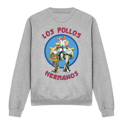 Athletic Heather - Front - Breaking Bad Unisex Adult Los Pollos Hermanos Sweatshirt