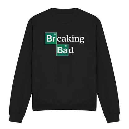 Black - Front - Breaking Bad Unisex Adult Logo Sweatshirt