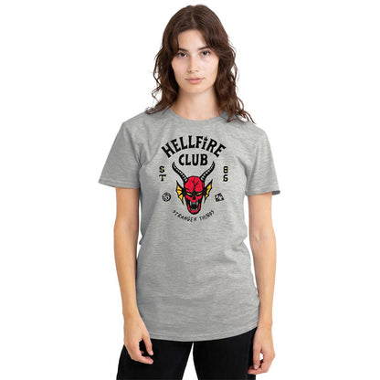 Athletic Heather - Lifestyle - Stranger Things Womens-Ladies Hellfire Club T-Shirt