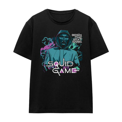 Black - Front - Squid Game Womens-Ladies Begin the Next Game Front Man T-Shirt