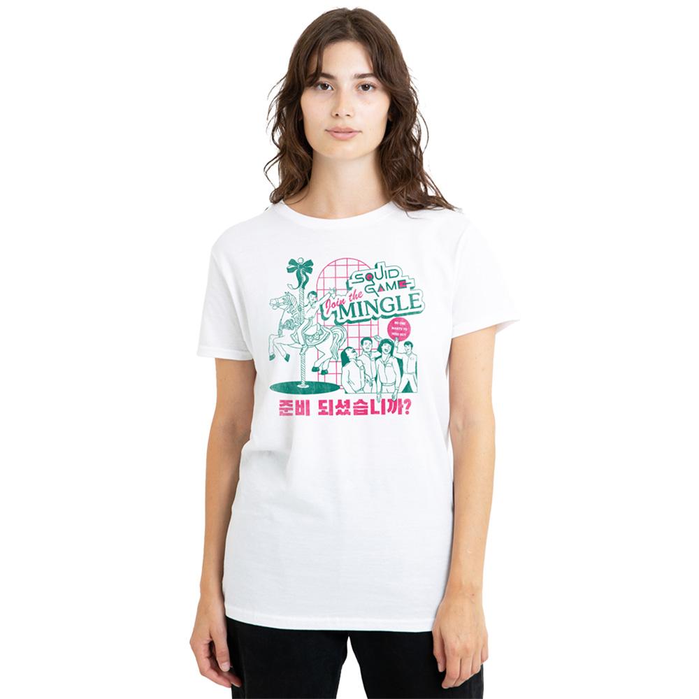 White - Lifestyle - Squid Game Womens-Ladies Merry Go Round T-Shirt