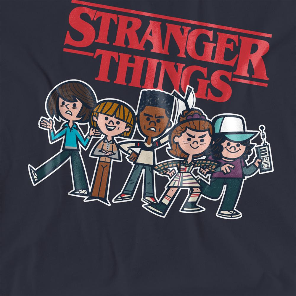 Athletic Heather - Lifestyle - Stranger Things Womens-Ladies Cartoon T-Shirt