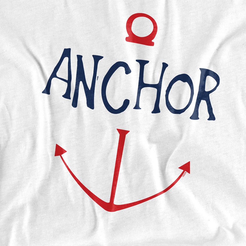 White - Side - One Piece Womens-Ladies Anchor Sketch T-Shirt