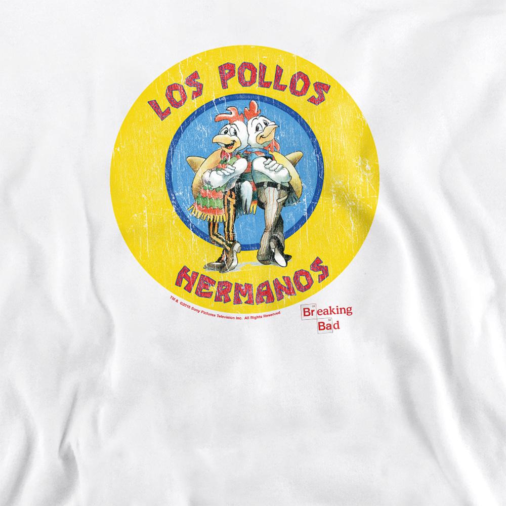 White - Side - Breaking Bad Unisex Adult Los Pollos Hermanos Sweatshirt
