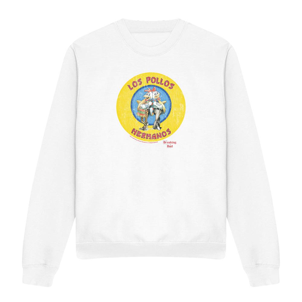 White - Front - Breaking Bad Unisex Adult Los Pollos Hermanos Sweatshirt
