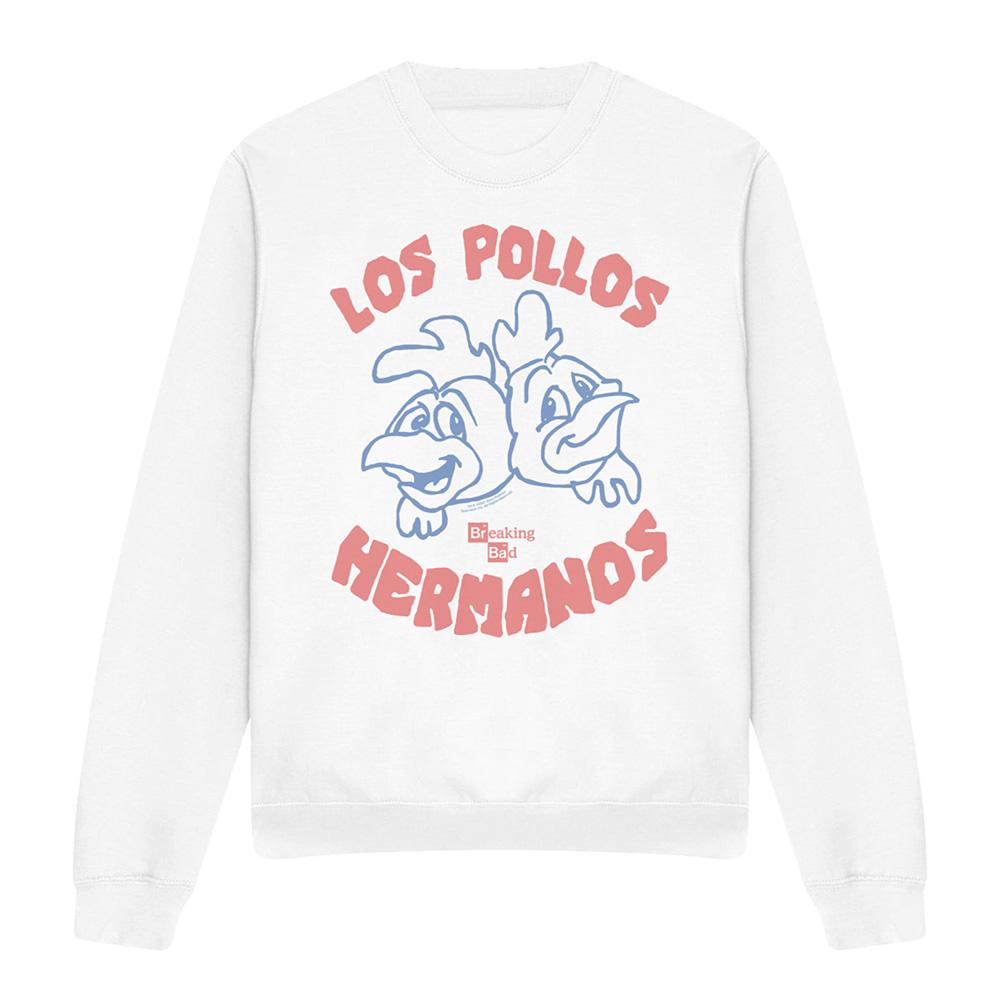 White - Front - Breaking Bad Unisex Adult The Los Pollos Sweatshirt