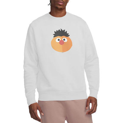 White - Lifestyle - Sesame Street Unisex Adult The Expression Ernie Sweatshirt