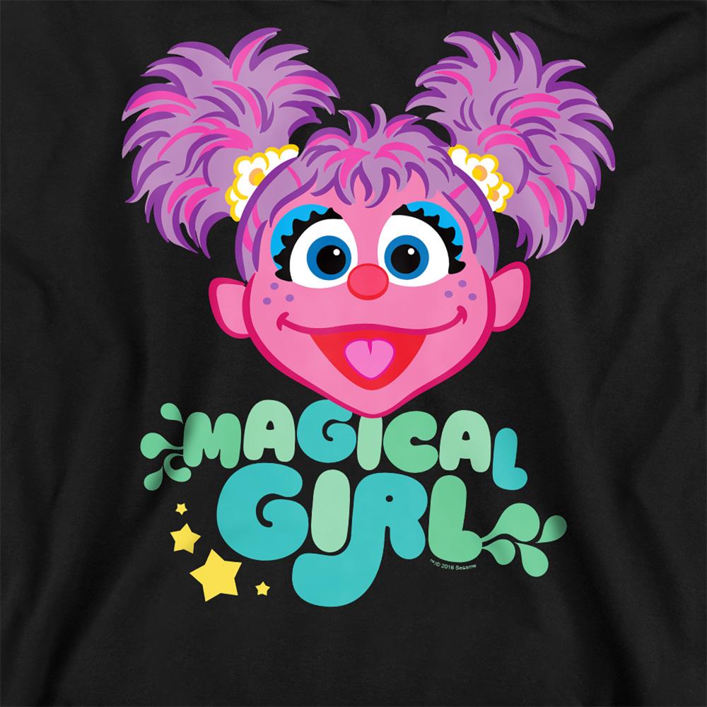 Black - Side - Sesame Street Unisex Adult Magical Girl Abby Cadabby Sweatshirt
