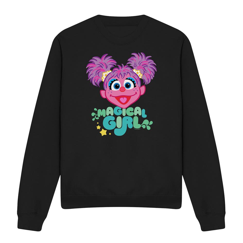 Black - Front - Sesame Street Unisex Adult Magical Girl Abby Cadabby Sweatshirt