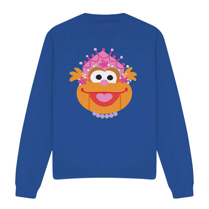 Royal Blue - Front - Sesame Street Unisex Adult Zoey Nutcracker Christmas Sweatshirt