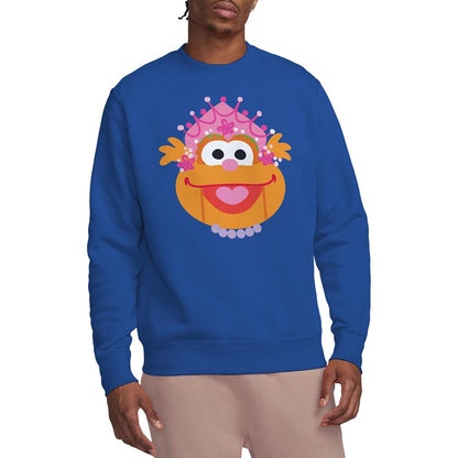 Royal Blue - Lifestyle - Sesame Street Unisex Adult Zoey Nutcracker Christmas Sweatshirt