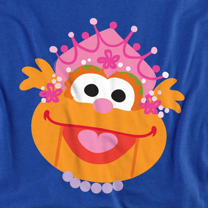 Royal Blue - Side - Sesame Street Unisex Adult Zoey Nutcracker Christmas Sweatshirt