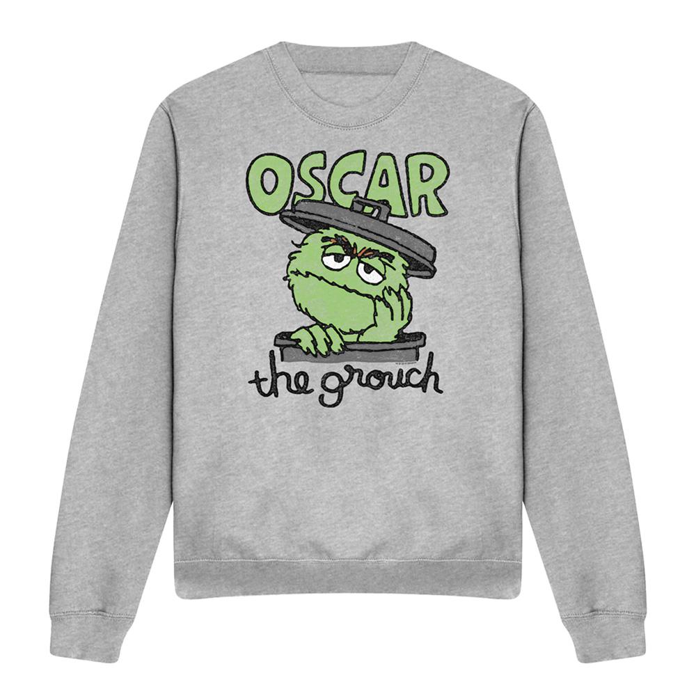 Athletic Heather - Front - Sesame Street Unisex Adult Canned Sweatshirt
