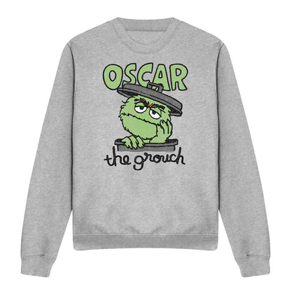 Athletic Heather - Front - Sesame Street Unisex Adult Canned Sweatshirt