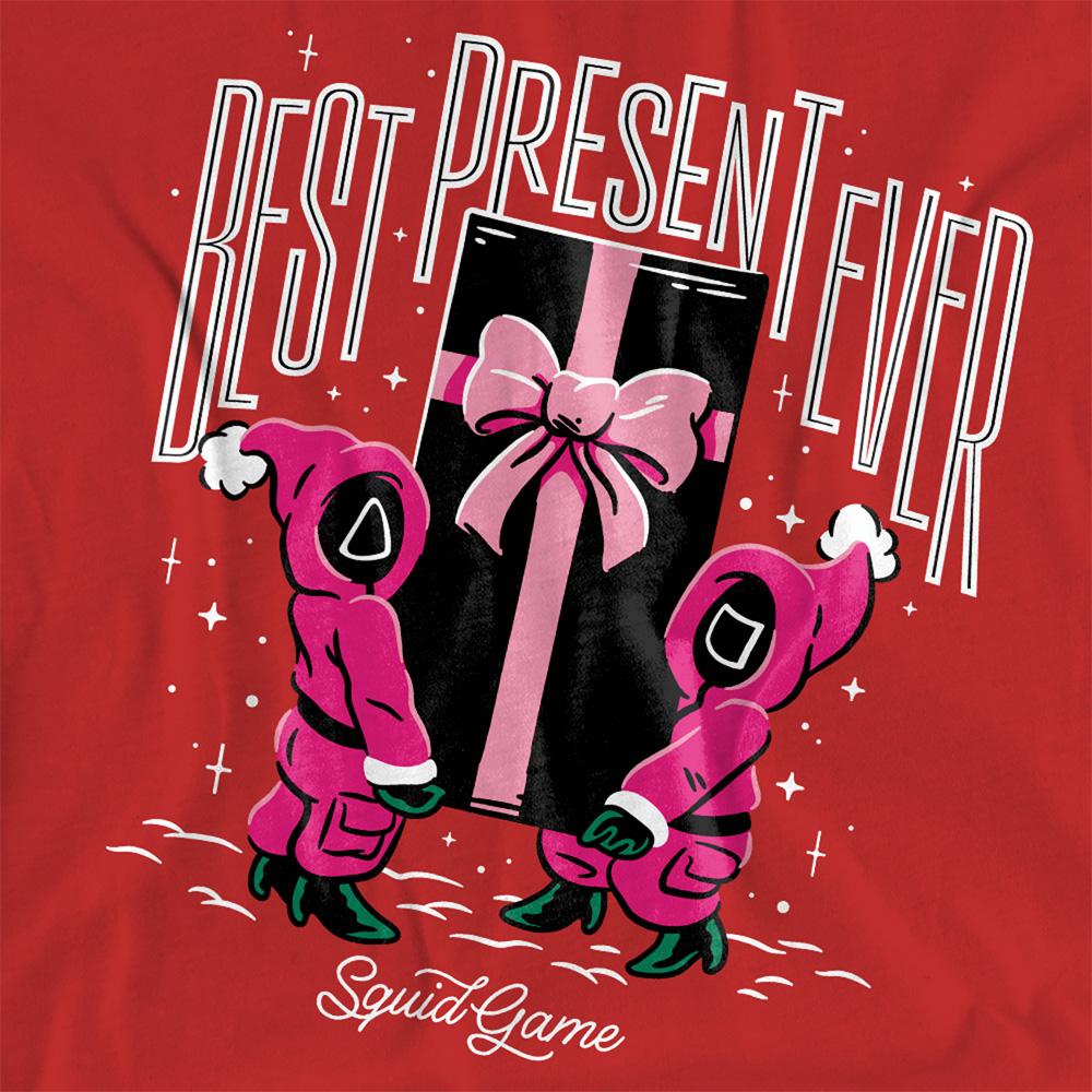 Red - Side - Squid Game Womens-Ladies Best Present Ever Christmas T-Shirt