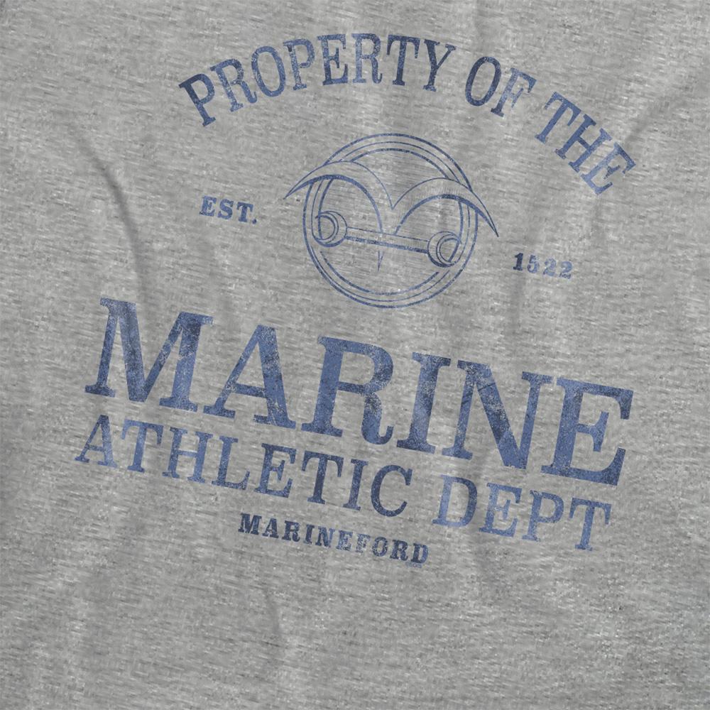Athletic Heather - Side - One Piece Womens-Ladies Marine Athletic Dept Heather T-Shirt