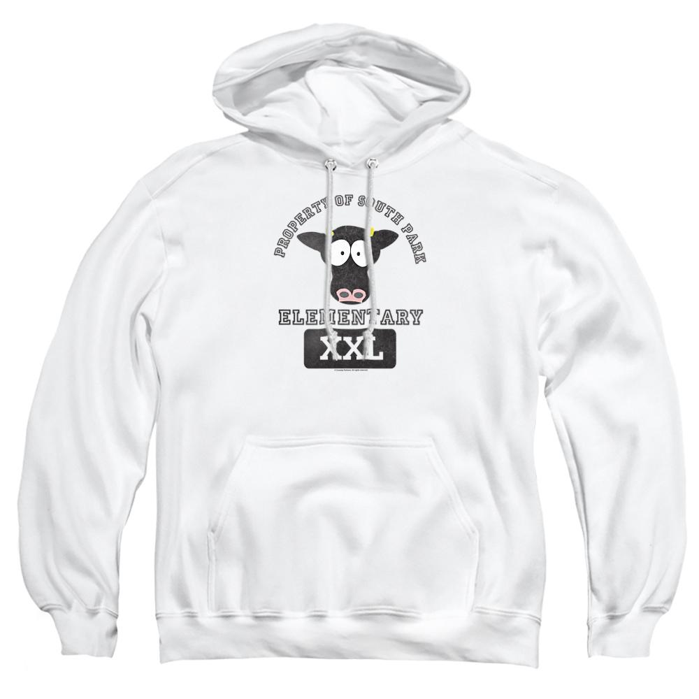 White - Front - South Park Unisex Adult Cows Hoodie