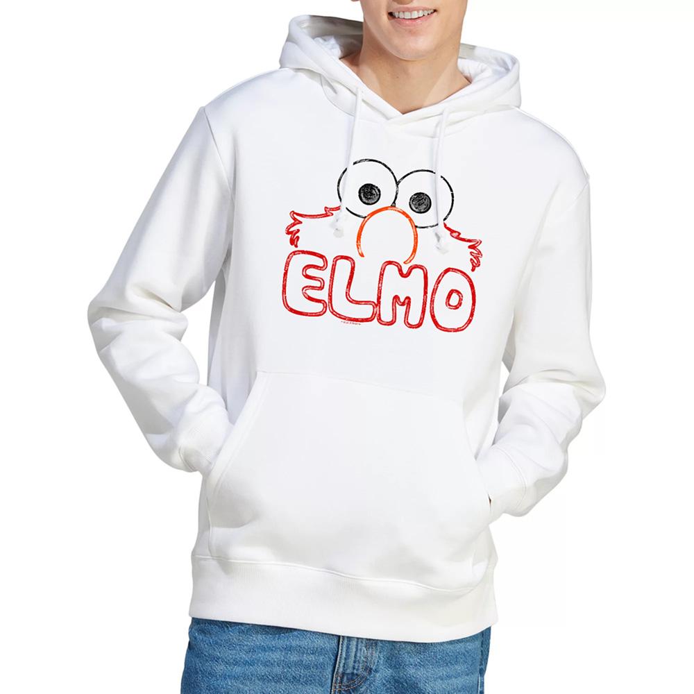 White - Back - Sesame Street Unisex Adult Elmo Hoodie
