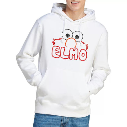 White - Back - Sesame Street Unisex Adult Elmo Hoodie
