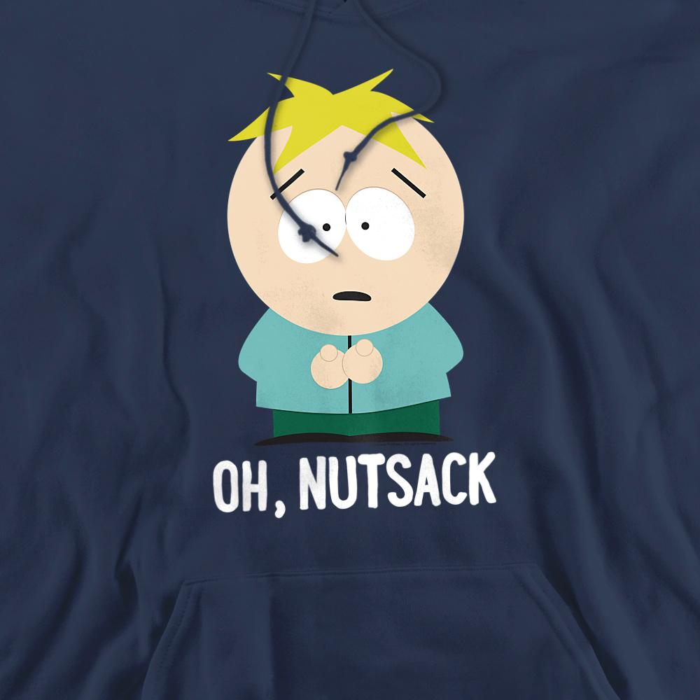 Navy - Back - South Park Unisex Adult Oh Nutsack Butters Stotch Hoodie