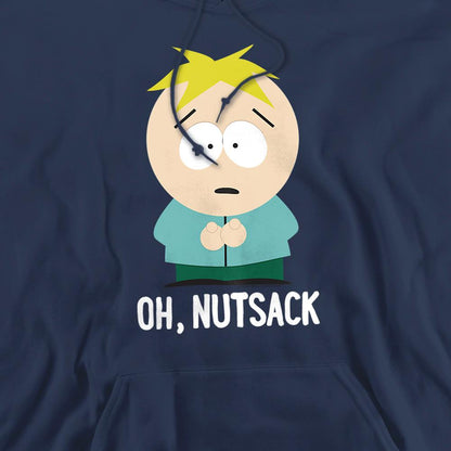 Navy - Back - South Park Unisex Adult Oh Nutsack Butters Stotch Hoodie