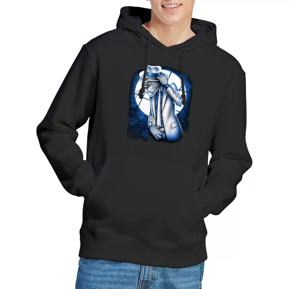 Black - Back - Pink Panther Unisex Adult Smooth Criminal Hoodie