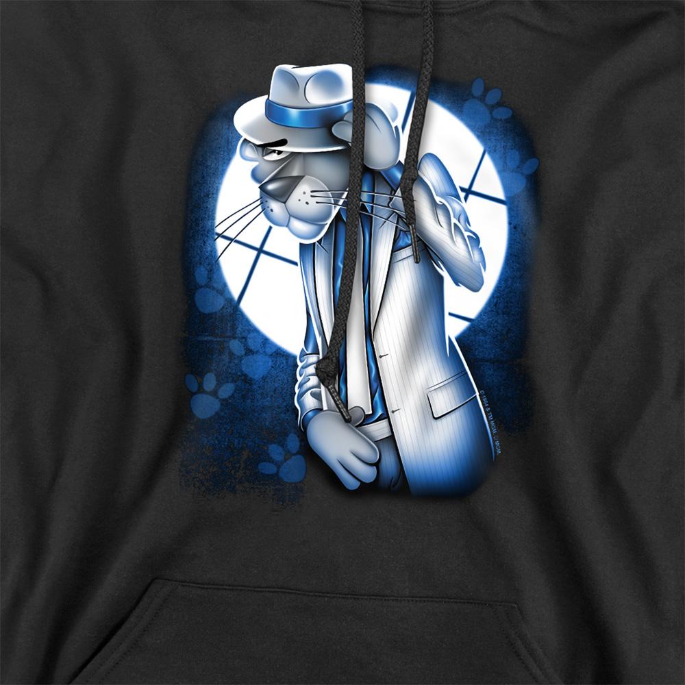 Black - Side - Pink Panther Unisex Adult Smooth Criminal Hoodie
