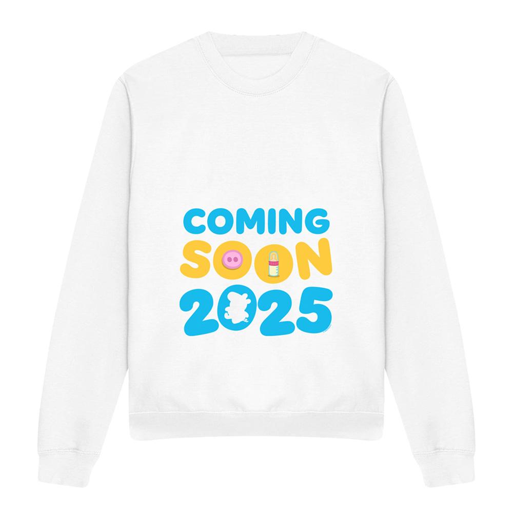 White - Lifestyle - Peppa Pig Womens-Ladies Coming Soon 2025 Bump Sweatshirt