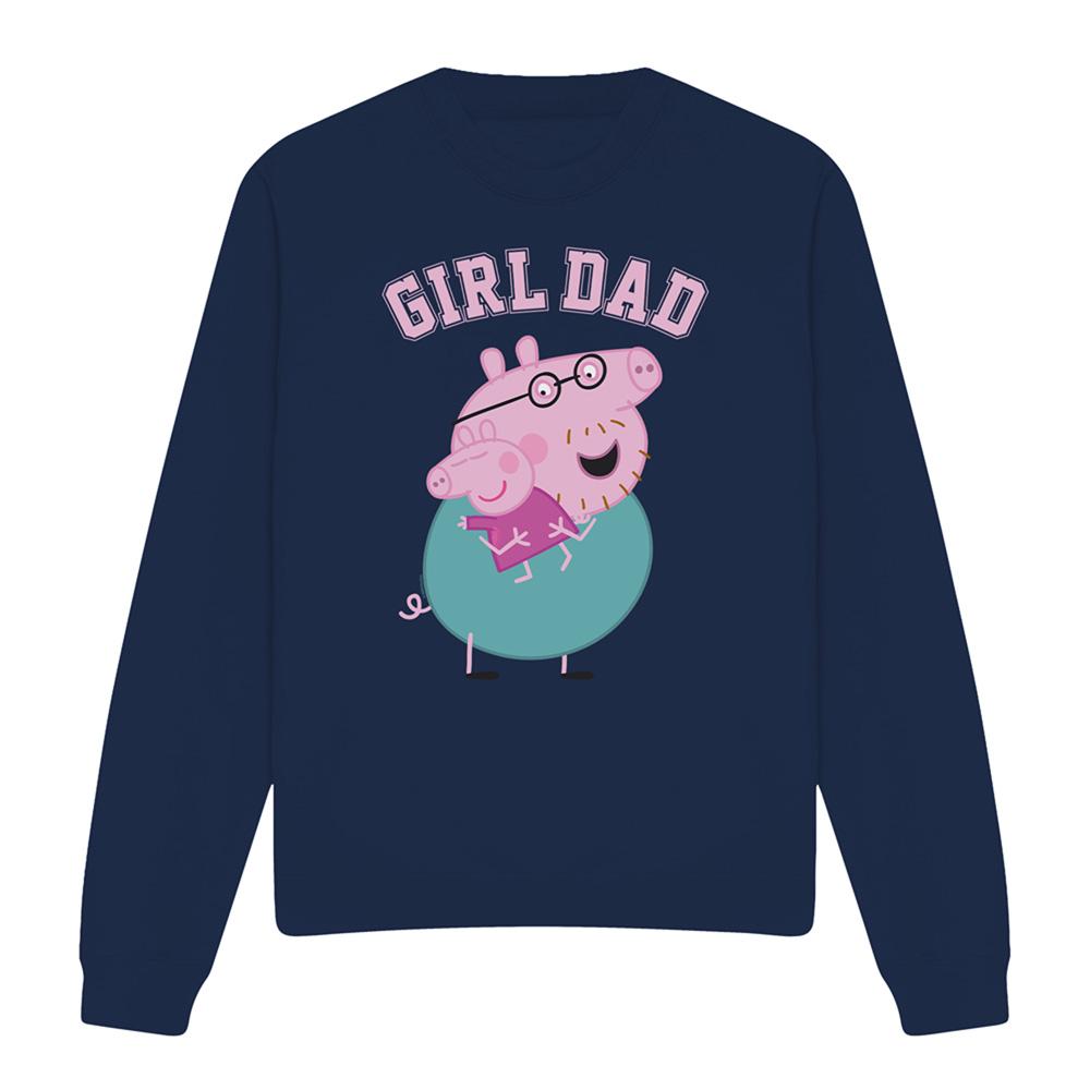 Navy - Lifestyle - Peppa Pig Unisex Adult Girl Dad Sweatshirt