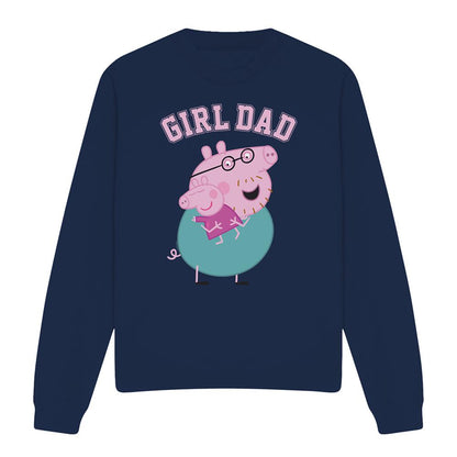 Navy - Lifestyle - Peppa Pig Unisex Adult Girl Dad Sweatshirt