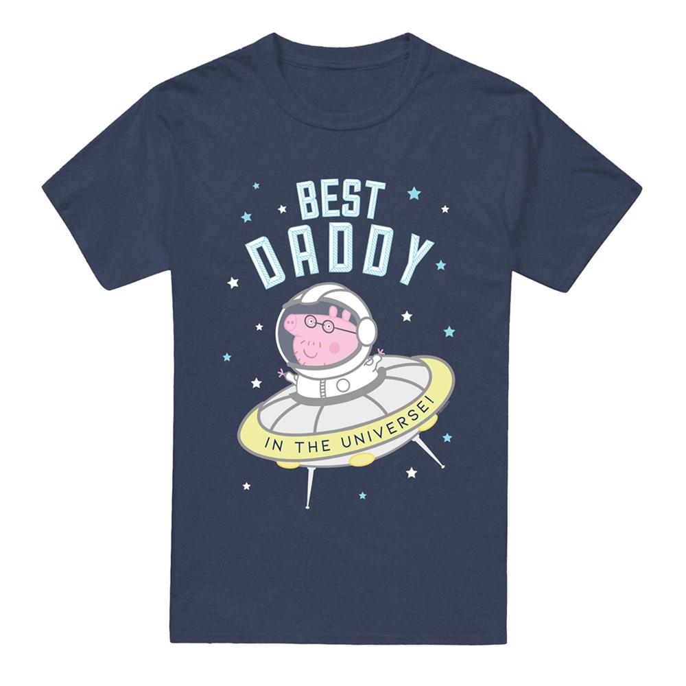 Heather Navy - Front - Peppa Pig Unisex Adult Best Daddy Pig In The Universe T-Shirt