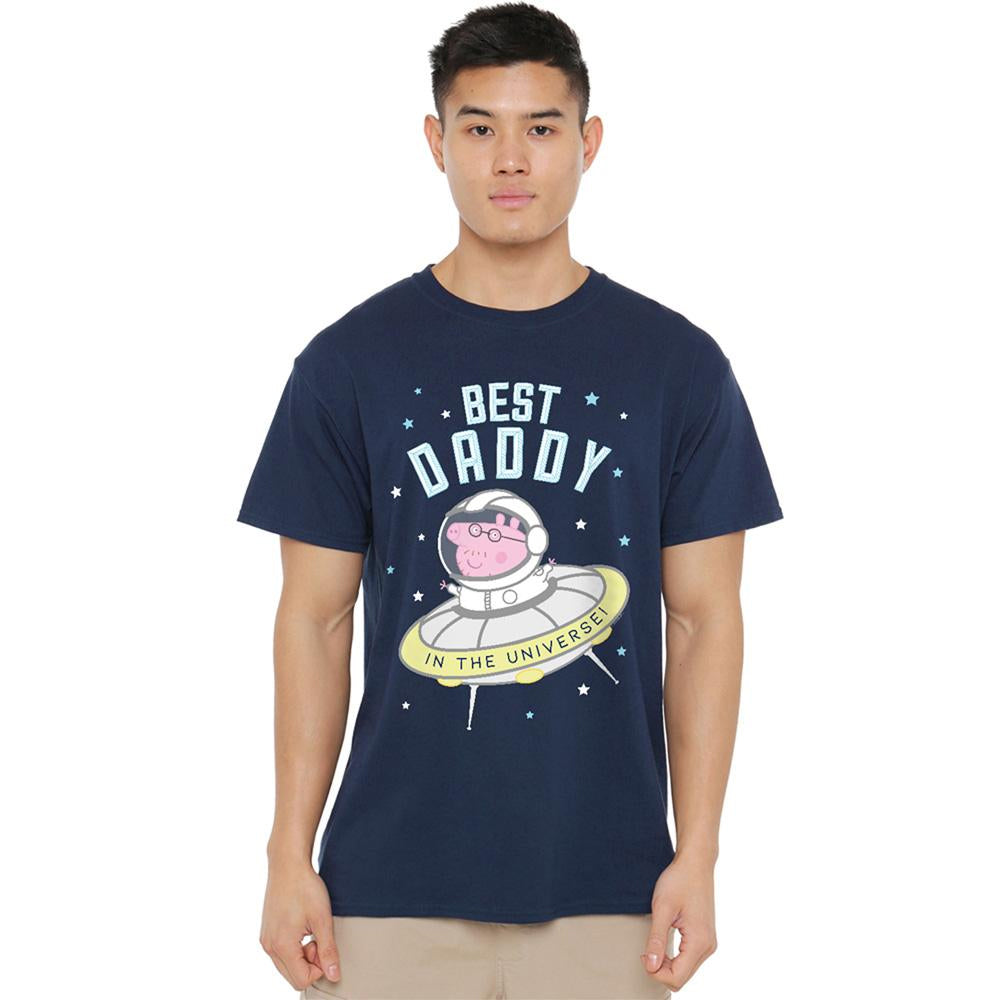 Navy - Lifestyle - Peppa Pig Unisex Adult Best Daddy Pig In The Universe T-Shirt