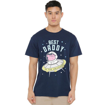 Navy - Lifestyle - Peppa Pig Unisex Adult Best Daddy Pig In The Universe T-Shirt