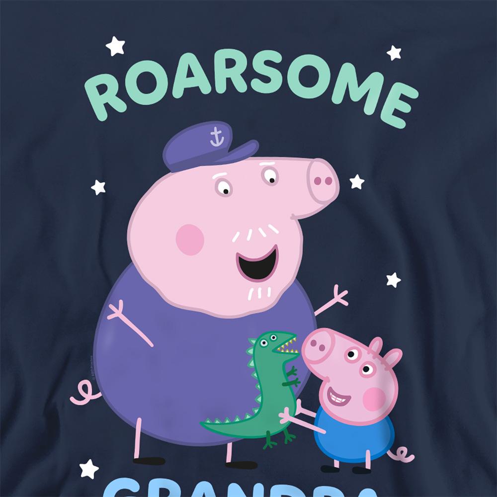 Navy - Pack Shot - Peppa Pig Unisex Adult Roarsome Grandpa Pig Sweatshirt