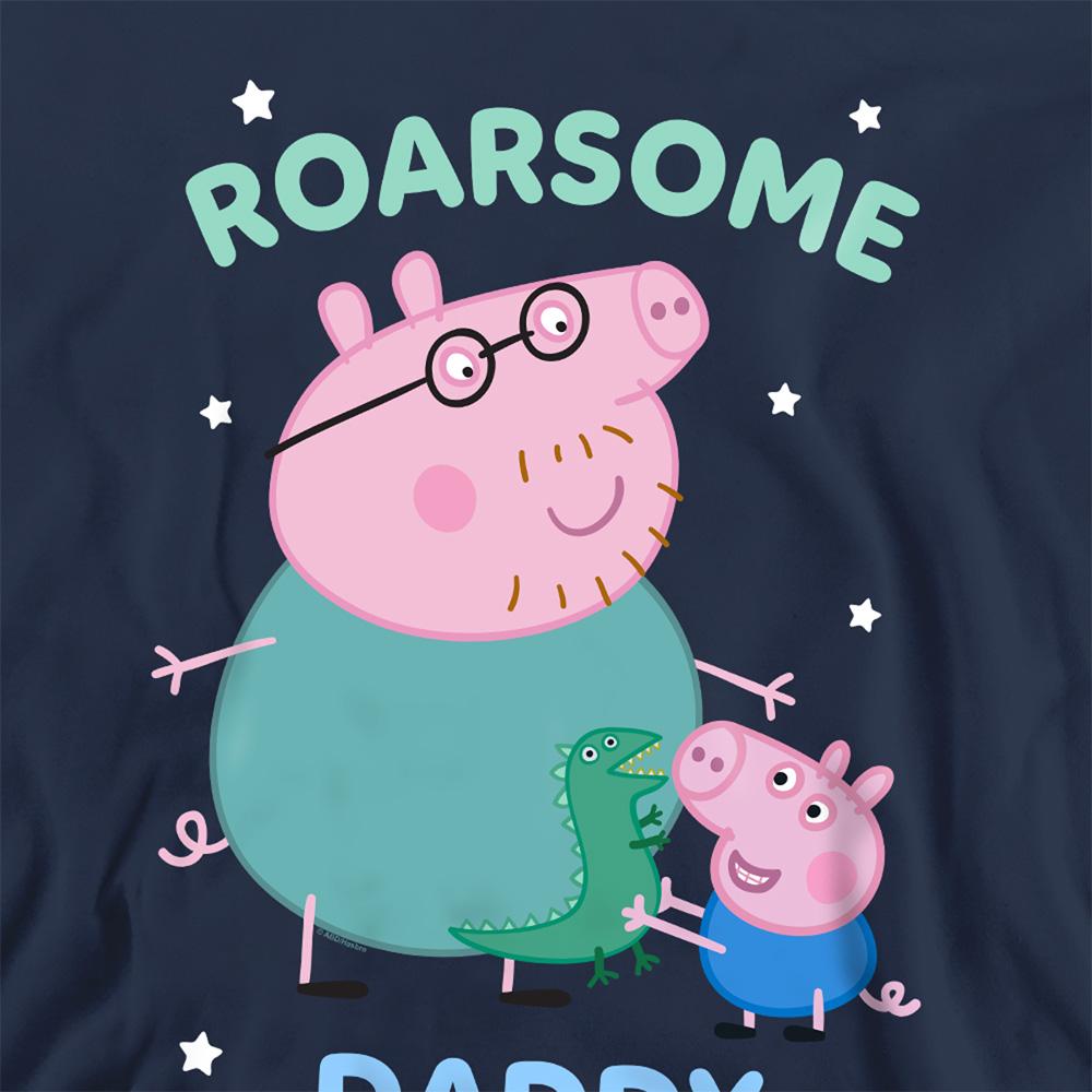Navy - Pack Shot - Peppa Pig Unisex Adult Roarsome Daddy Sweatshirt