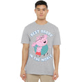 Heather Grey - Lifestyle - Peppa Pig Unisex Adult Best Daddy In The World T-Shirt