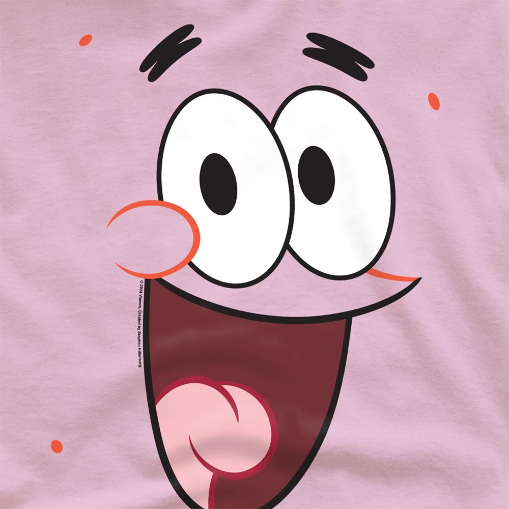Pink - Side - SpongeBob SquarePants Unisex Adult Patrick Star Smile T-Shirt