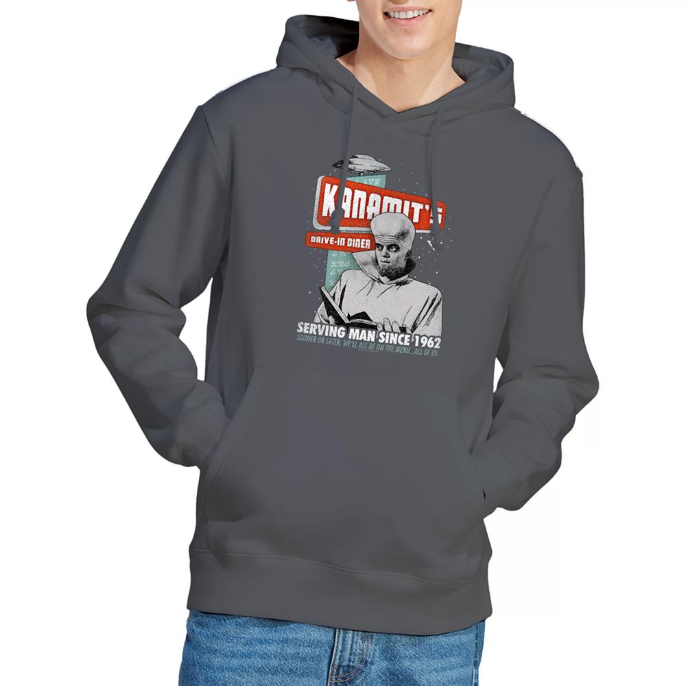Charcoal - Lifestyle - The Twilight Zone Unisex Adult Kanamits Diner Hoodie