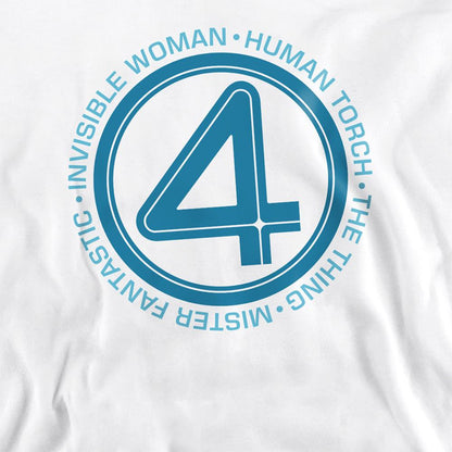 White - Lifestyle - Fantastic Four Unisex Adult Superhero Team Sweatshirt